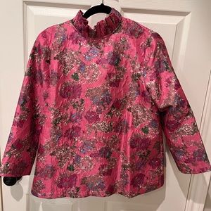 NWT Cameran Eubanks Wimberly for Tuckernuck Peony Jacquard blouse